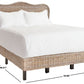 Safavieh Daejon Rattan Bed Full Size - Grey | Beds | Modishstore - 4
