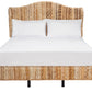 Safavieh Finola Rattan Bed Full Size - Natural | Beds | Modishstore - 2