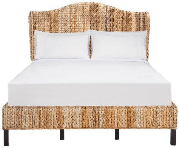 Safavieh Finola Rattan Bed Full Size - Natural | Beds | Modishstore - 2