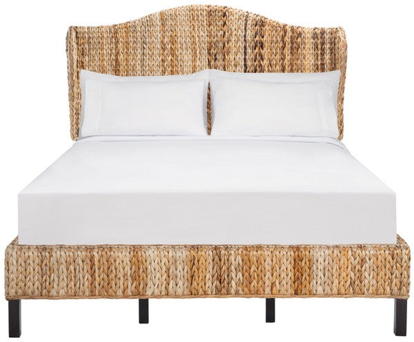 Safavieh Finola Rattan Bed Queen Size - Natural | Beds | Modishstore - 2