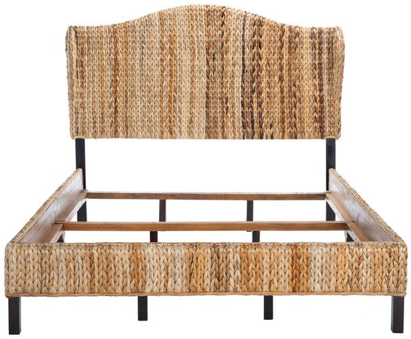 Safavieh Finola Rattan Bed Queen Size - Natural | Beds | Modishstore - 4