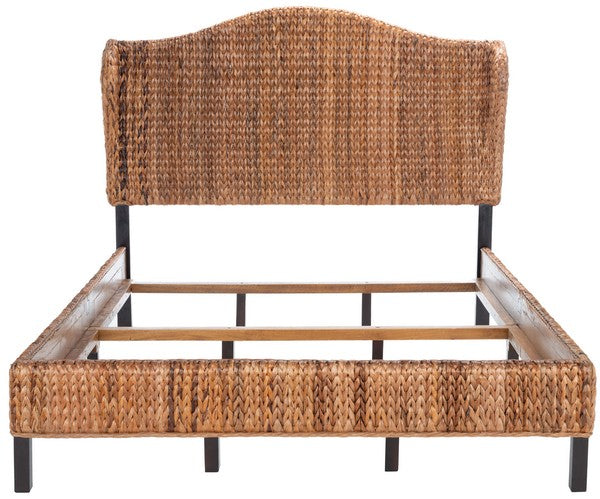 Safavieh Finola Rattan Bed Full Size - Brown | Beds | Modishstore - 4