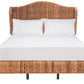 Safavieh Finola Rattan Bed Full Size - Brown | Beds | Modishstore - 2