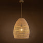 Veremund Light  Bell Pendant Wicker Rattan Light By ELE Light & Decor