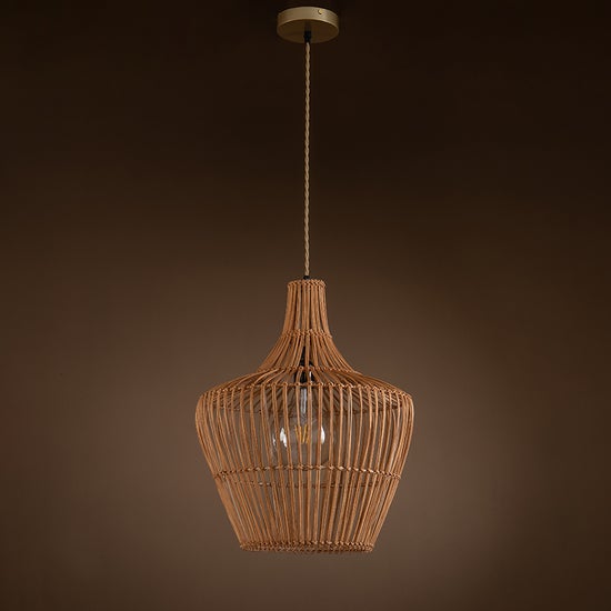 Ailsa Rattan Pendant Lamp By Ele Light & Decor | Pendant Lamps |  Modishstore  - 7