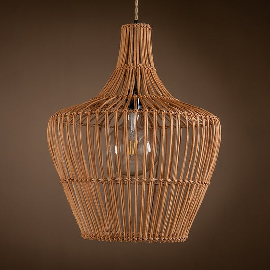 Ailsa Rattan Pendant Lamp By Ele Light & Decor | Pendant Lamps |  Modishstore  - 5