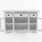 Buffet with 4 Glass Doors 3 Drawers  By Novasolo - BG192 | Sideboards | Modishstore - 8
