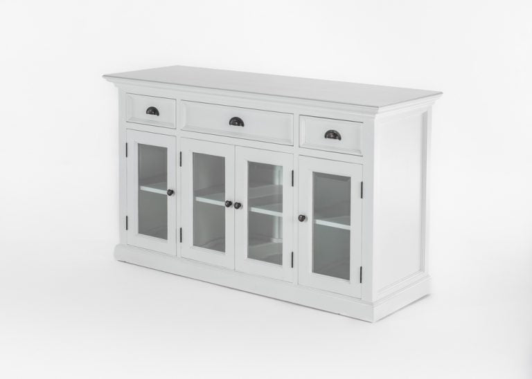 Buffet with 4 Glass Doors 3 Drawers  By Novasolo - BG192 | Sideboards | Modishstore - 7