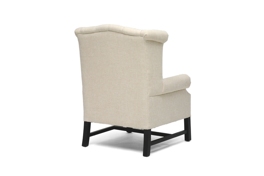 baxton studio sussex beige linen club chair | Modish Furniture Store-4
