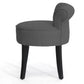 baxton studio millani gray linen modern lounge stool | Modish Furniture Store-2