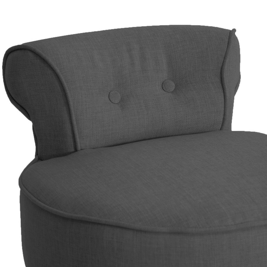 baxton studio millani gray linen modern lounge stool | Modish Furniture Store-4