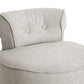 baxton studio millani beige linen modern lounge stool | Modish Furniture Store-4