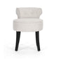 baxton studio millani beige linen modern lounge stool | Modish Furniture Store-5