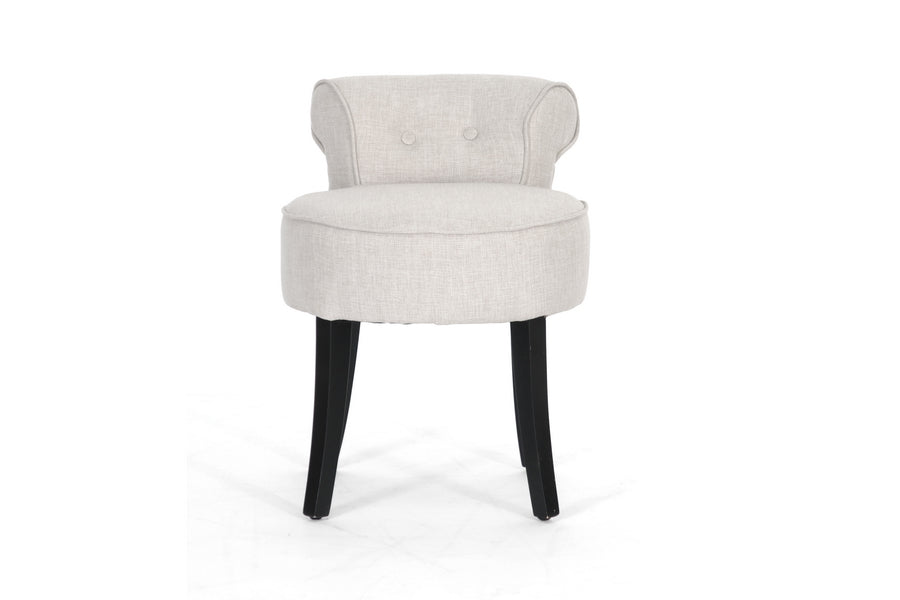 baxton studio millani beige linen modern lounge stool | Modish Furniture Store-5