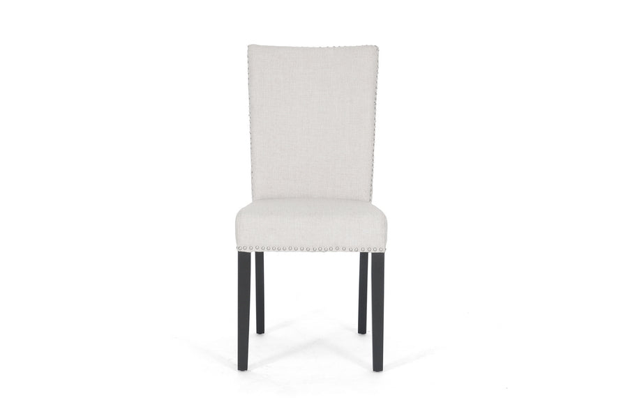 Baxton Studio Harrowgate Beige Linen Modern Dining Chair (Set of 2) | Modishstore | Dining Chairs - 3