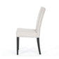 Baxton Studio Harrowgate Beige Linen Modern Dining Chair (Set of 2) | Modishstore | Dining Chairs - 2