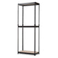 baxton studio gavin black metal 3 shelf closet storage racking organizer | Modish Furniture Store-2