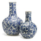 Blue & White Lotus Vase By Set Of 2 Tozai Home | Vases | Modishstore -2