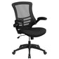 Work From Home Kit - Black Computer Desk, Ergonomic Mesh Office Chair and Locking Mobile Filing Cabinet with Inset Handles | Office Chairs | Modishstore-3