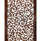 Rectangular Mango Wood Wall Panel With Cutout Scrollwork Details, Brown By Benzara | Wall Decor |  Modishstore  - 4