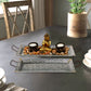 Rectangular Shaped Metal Galvanized Trays, Set Of 2, Silver By Benzara | Decorative Trays & Dishes |  Modishstore  - 2
