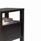Wooden End Table With Upper Shelf And 2 Drawers, Dark Brown By Benzara | Side Tables |  Modishstore  - 4