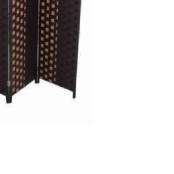 Paper Straw Weave 4 Panel Screen With 2 Inch Wooden Legs, Brown By Benzara | Room Divider |  Modishstore  - 2
