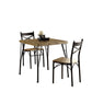 Industrial Style 3 Piece Dining Table Wood And Metal, Brown And Black  By Benzara | Dining Sets |  Modishstore  - 2