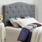 Alipaz Contemporary Full Queen Headboard, Gray  By Benzara | Headboards |  Modishstore 