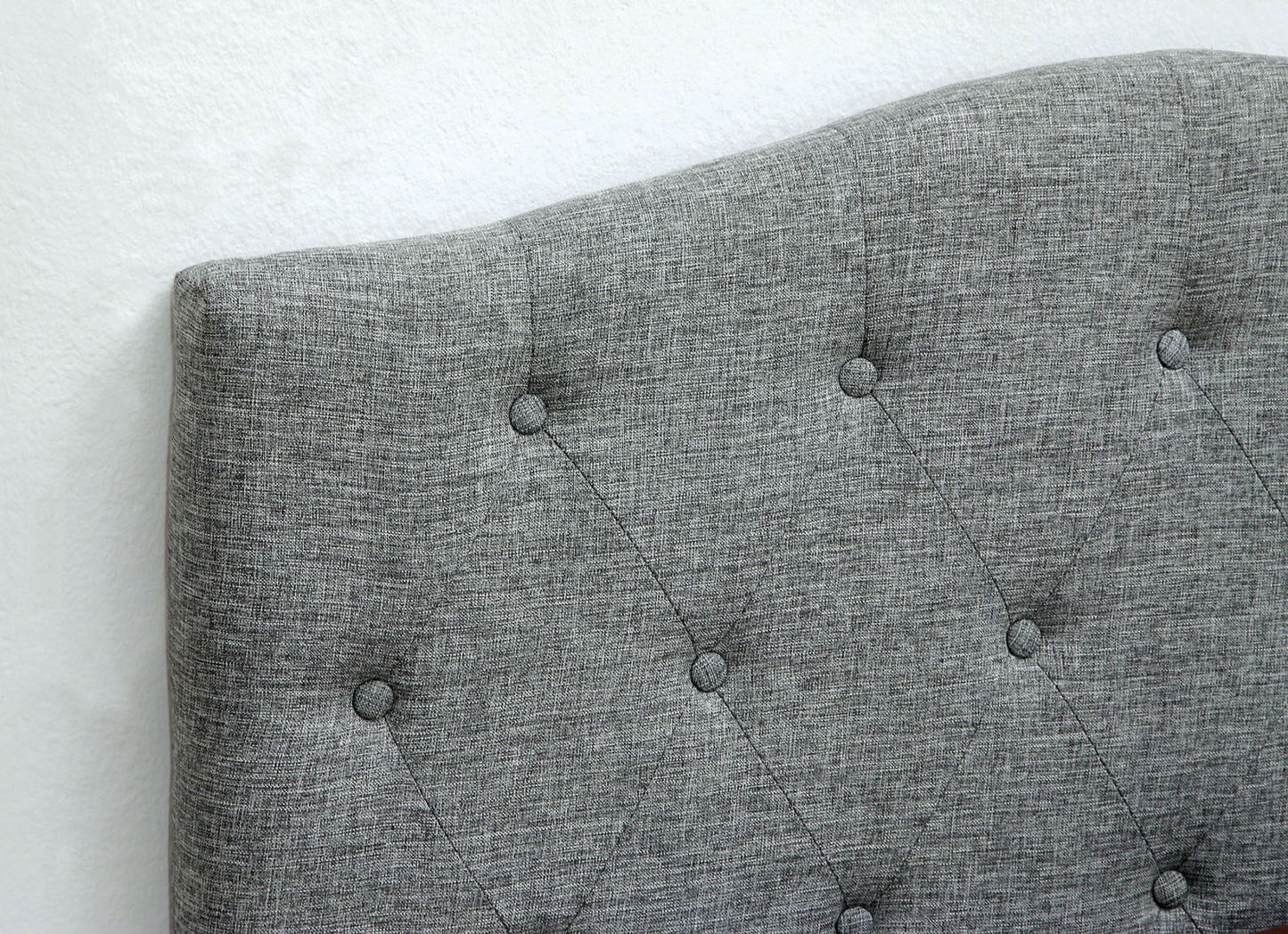 Alipaz Contemporary Full Queen Headboard, Gray  By Benzara | Headboards |  Modishstore  - 2