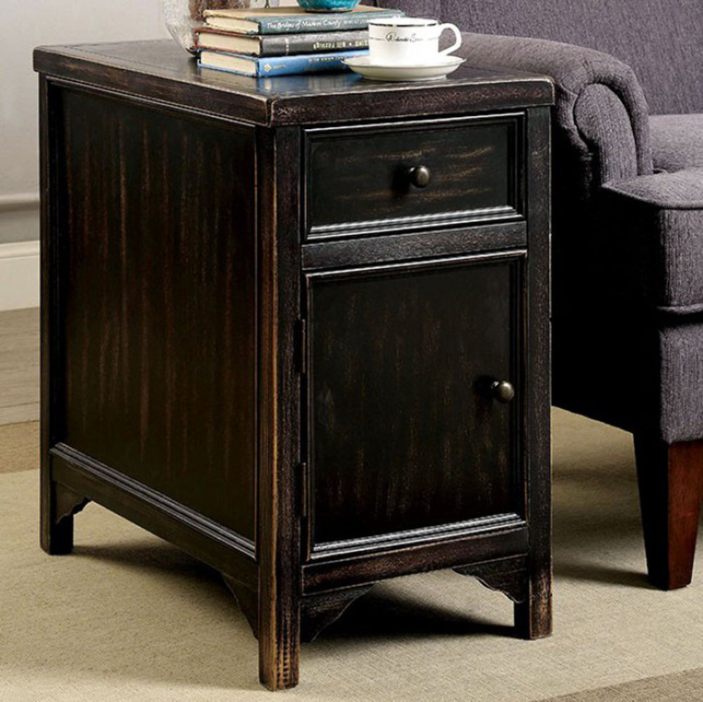 Traditional Style Three Drawer Desk With Oversized Cabriole Legs, Brown By Benzara | Side Tables | Modishstore