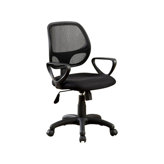 Sherman Contemporary Style Office Chair, Black  By Benzara | Office Chairs |  Modishstore 