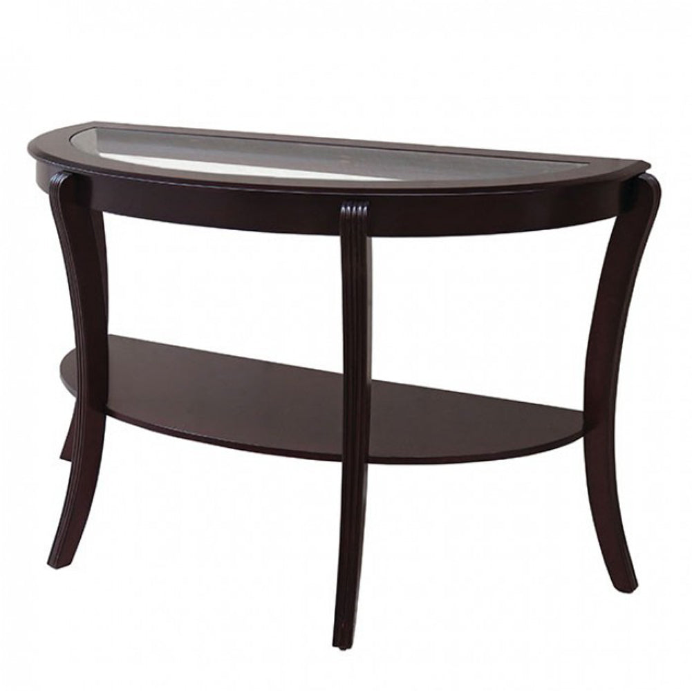 Finley Contemporary Style Semi-Oval Table By Benzara | Console Tables |  Modishstore 