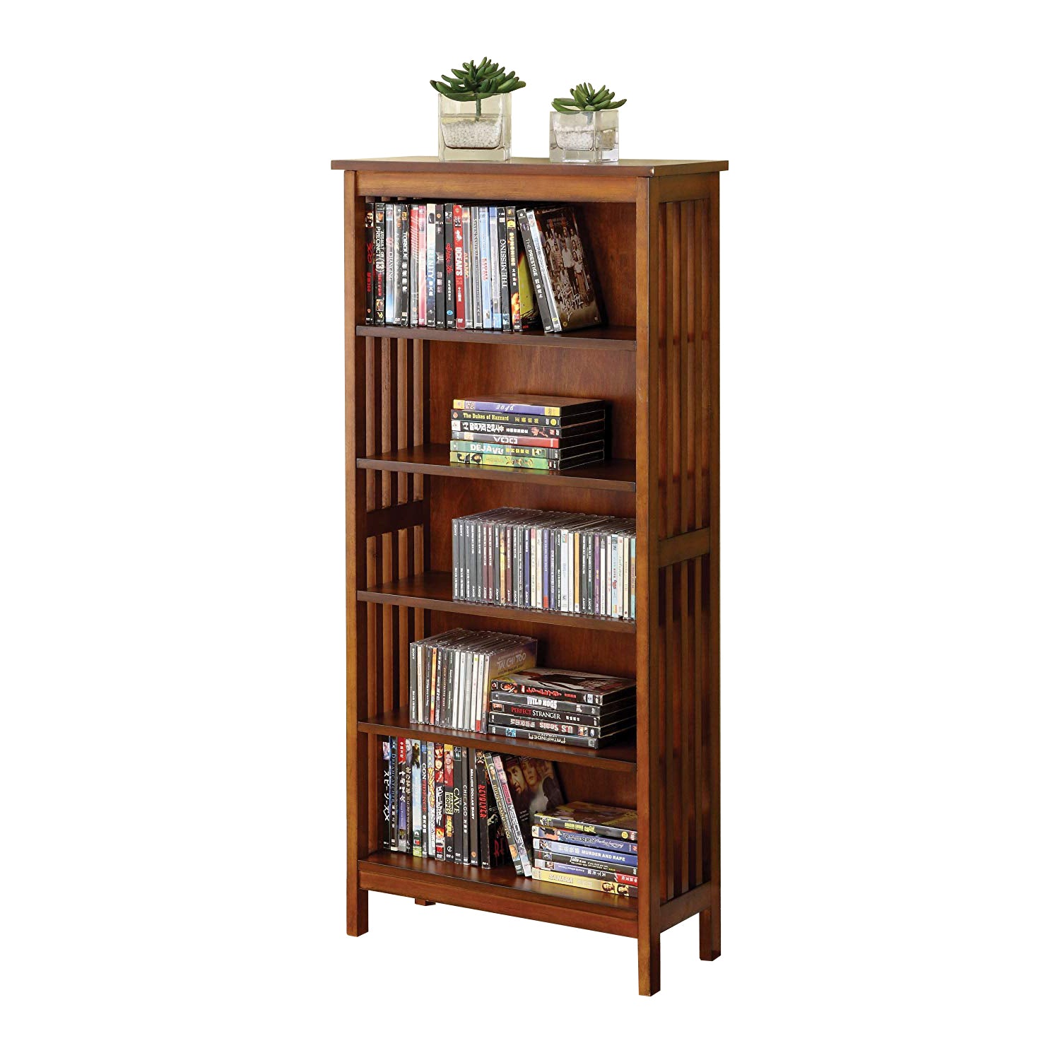Valencia I Traditional Media Shelf, Antique Oak By Benzara | Wall Shelf | Modishstore - 3