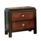 Patra Transitional Nightstand, Acacia & Walnut  By Benzara | Nightstands |  Modishstore 