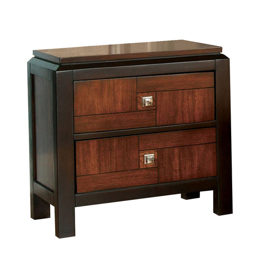 Patra Transitional Nightstand, Acacia & Walnut  By Benzara | Nightstands |  Modishstore 