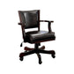 Rowan Contemporary Arm Chair, Dark Cherry Finish  By Benzara | Armchairs |  Modishstore  - 2