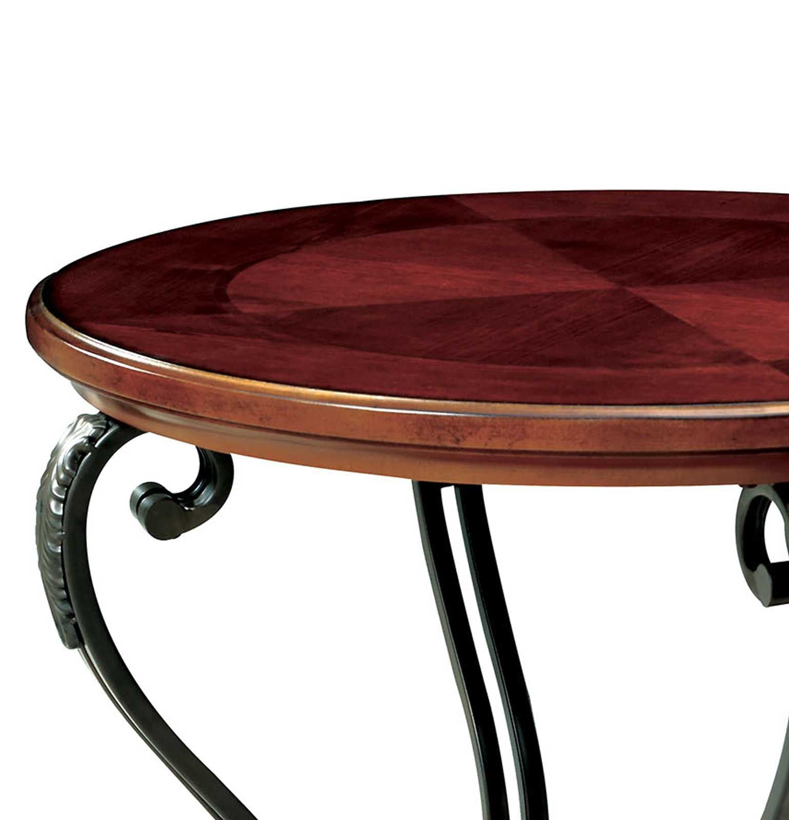 May End Table Transitional Style, Brown Cherry Finish By Benzara | Side Tables |  Modishstore  - 2