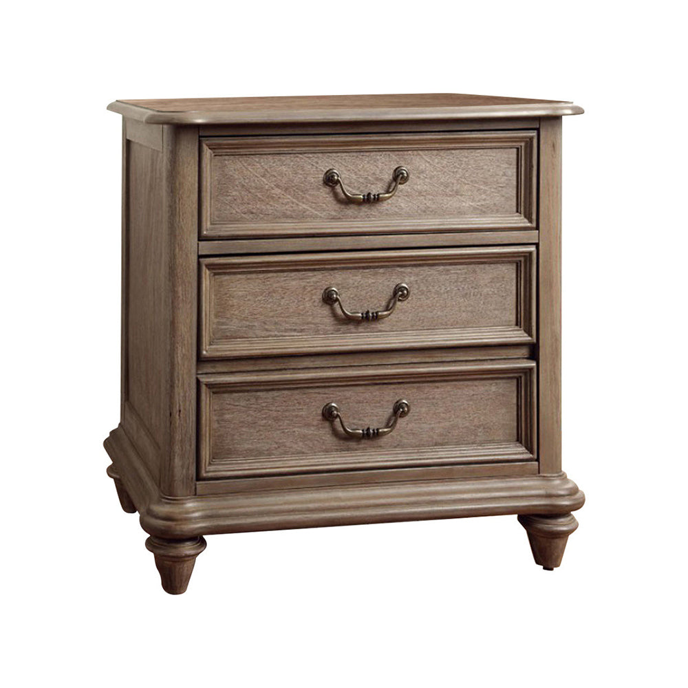 Belgrade I Transitional Night Stand In Rustic Natural By Benzara | Nightstands |  Modishstore 