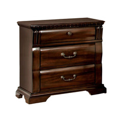 Burleigh Transitional Night Stand In Cherry Finish By Benzara