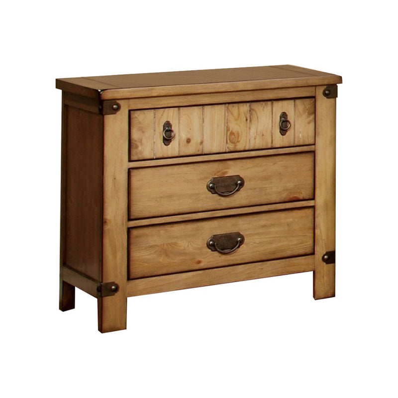 Pioneer Cottage Night Stand In Weathered Elm Finish  By Benzara | Nightstands |  Modishstore 