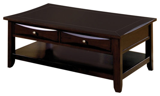Baldwin Coffee Table Contemporary Style, Expresso Brown Finish By Benzara | Coffee Tables |  Modishstore 