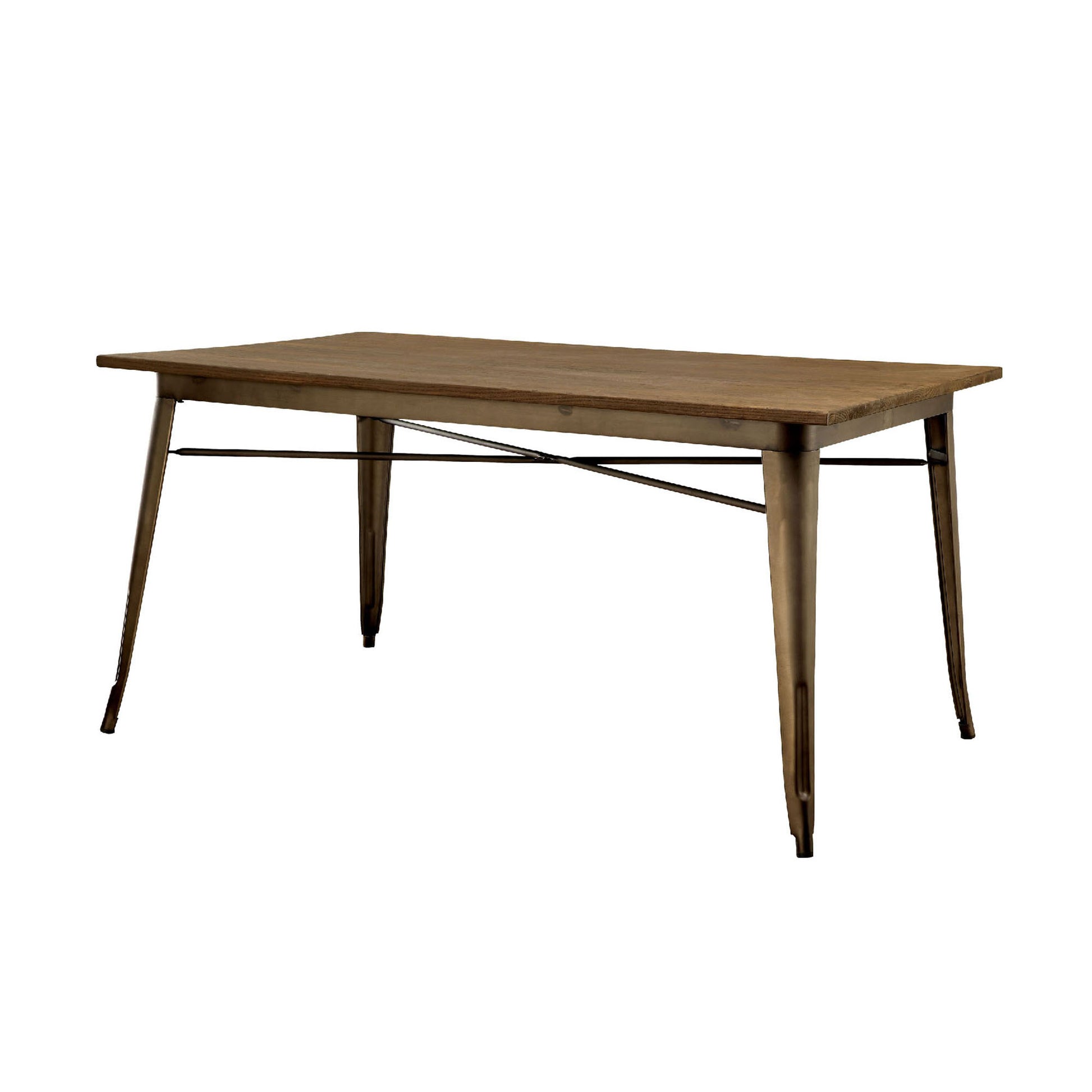 Cooper Ii Industrial Standard Height Table, Natural Elm By Benzara | Console Tables | Modishstore - 3