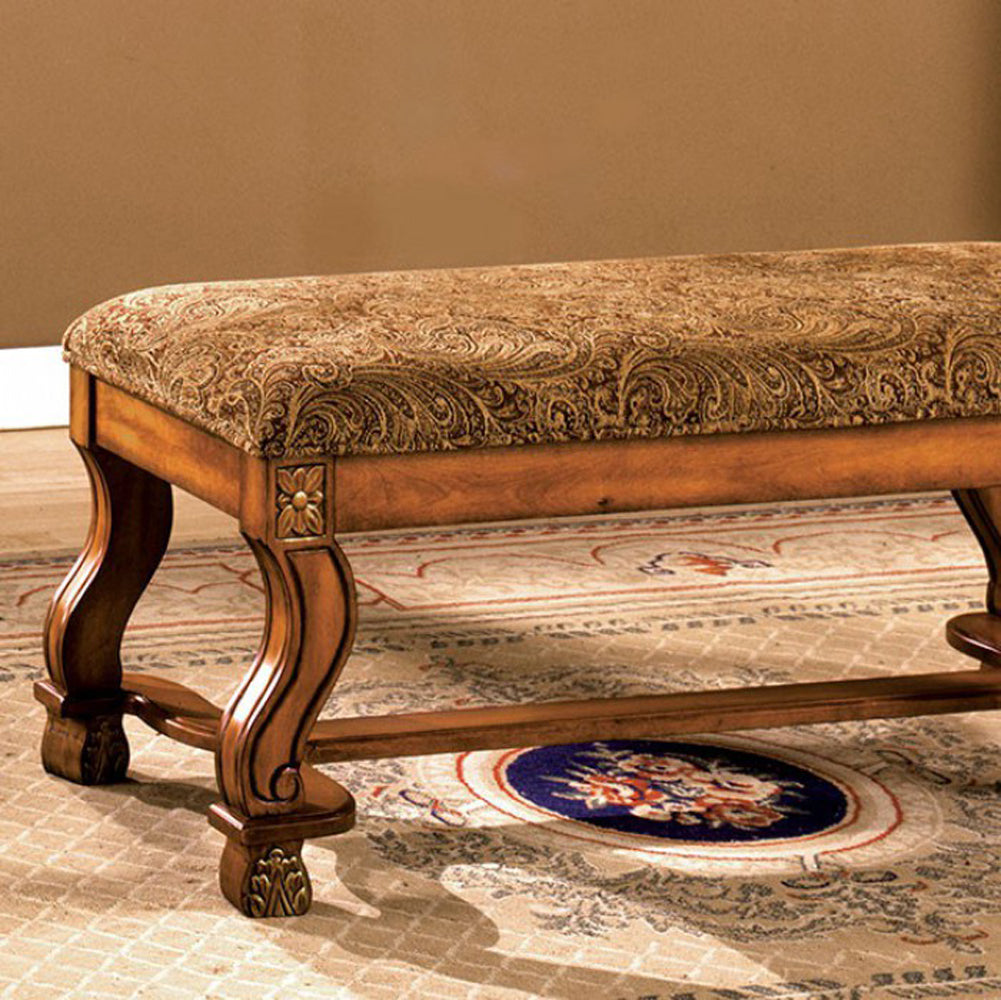 Vale Royal Traditional Bench, Antique Oak  By Benzara | Stools & Benches |  Modishstore 