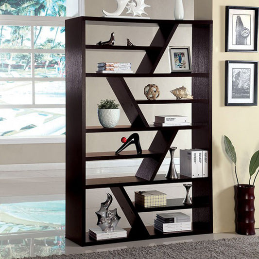 Kamloo Contemporary Display Shelf , Espresso  By Benzara | Wall Shelf |  Modishstore 
