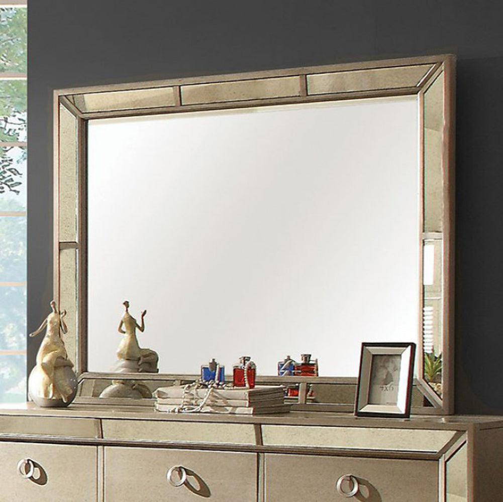 Loraine Modern Victorian Style Mirror , Silver By Benzara | Mirrors |  Modishstore 