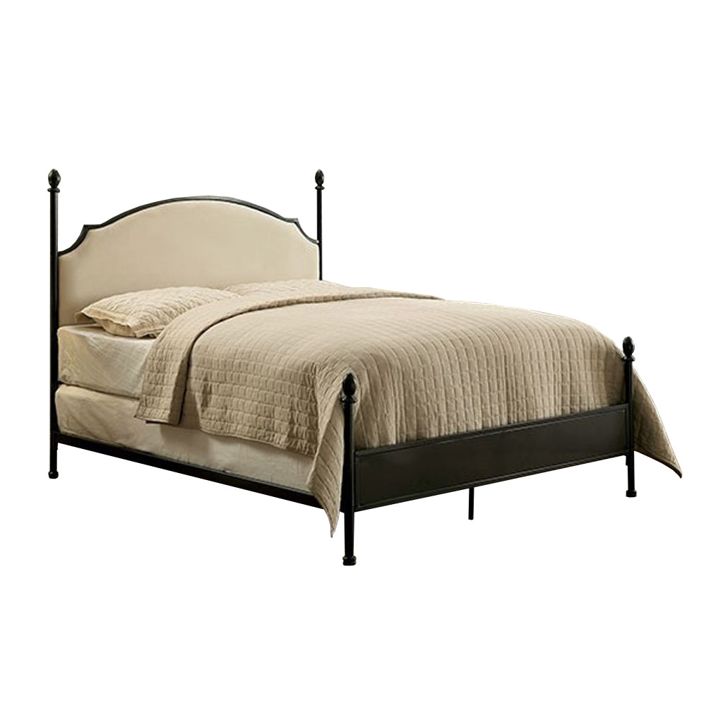 Transitional Full Size Bed With Ball Finials, Black By Benzara | Bedroom Sets |  Modishstore 
