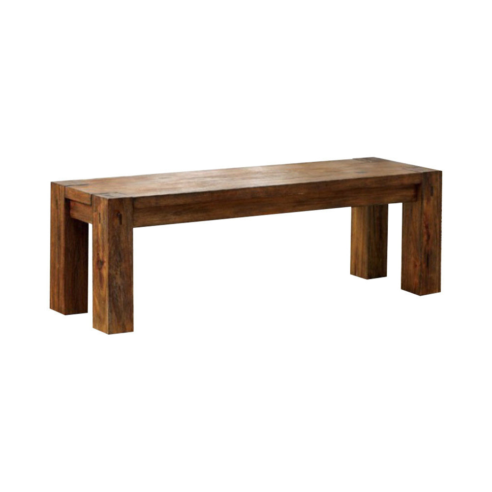 Frontier Transitional Style Bench , Dark Oak By Benzara | Benches |  Modishstore  - 2