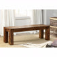 Frontier Transitional Style Bench , Dark Oak By Benzara | Benches |  Modishstore 