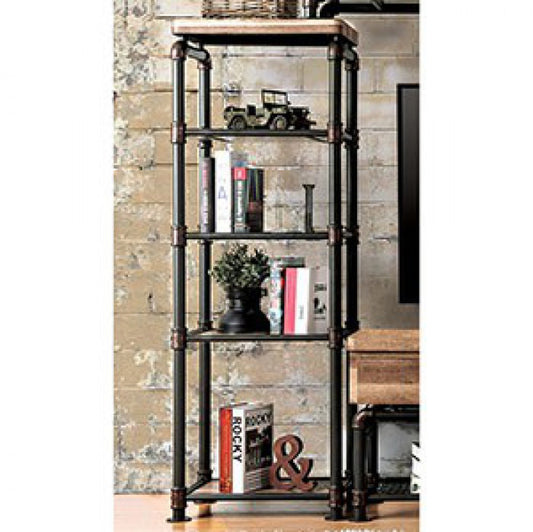 Kebbyll Industrial Style Pier Cabinet, Antiqued Black  By Benzara | Cabinets |  Modishstore 